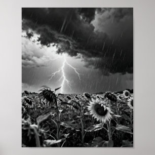 The Electric Descent: A Symphony of Thunder and Ra Poster