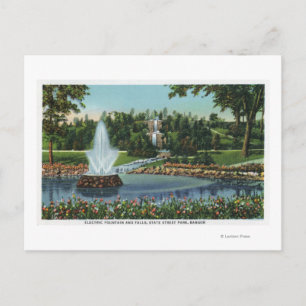 The Electric Fountain and Falls Postcard