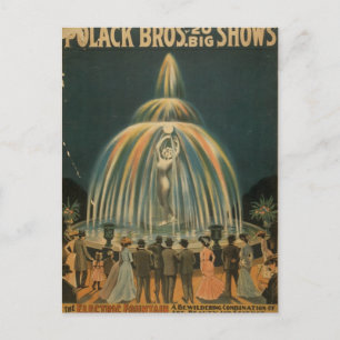 The Electric Fountain Vintage Theatre Postcard