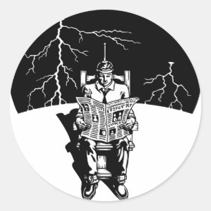 The Electrical Chair Classic Round Sticker