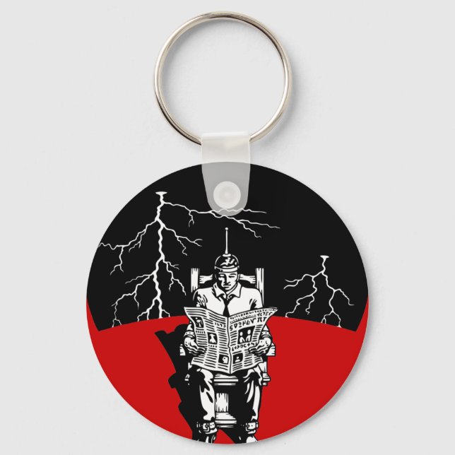The Electrical Chair Keychain (Front)