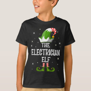 The Electrician Elf Family Matching Christmas T-Shirt