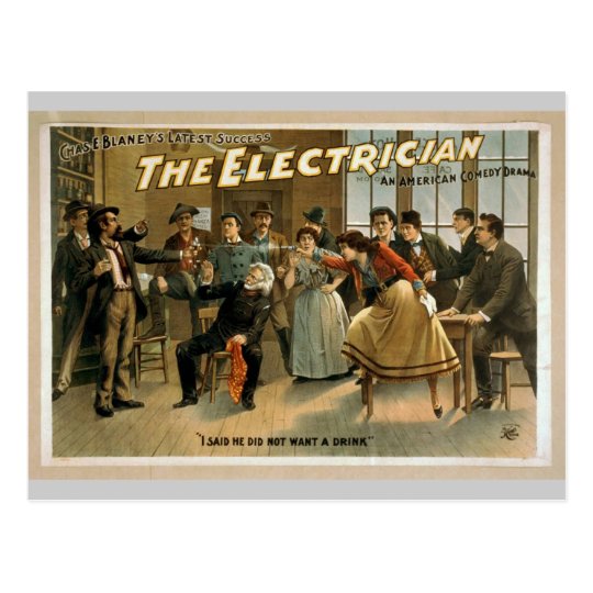 The Electrician, 'I Said He did not want a Drink' Postcard