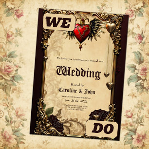 The elegance and mysticism of the Gothic heart. Invitation