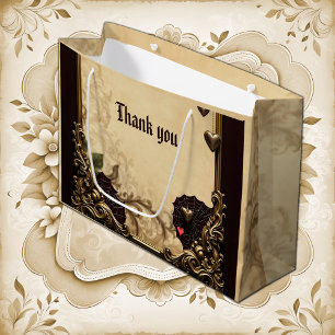 The elegance and mysticism of the Gothic heart.  Large Gift Bag