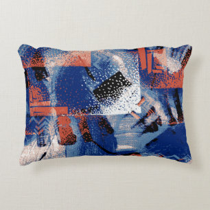 The elegance of blue arouses admiration in the fab accent pillow