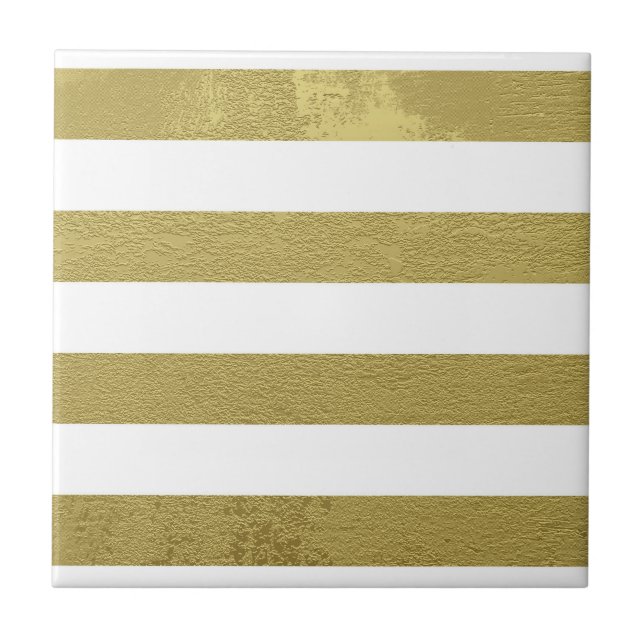 The elegance of gold and white tile (Front)