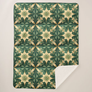 The Elegant Christmas - Star Sherpa Blanket