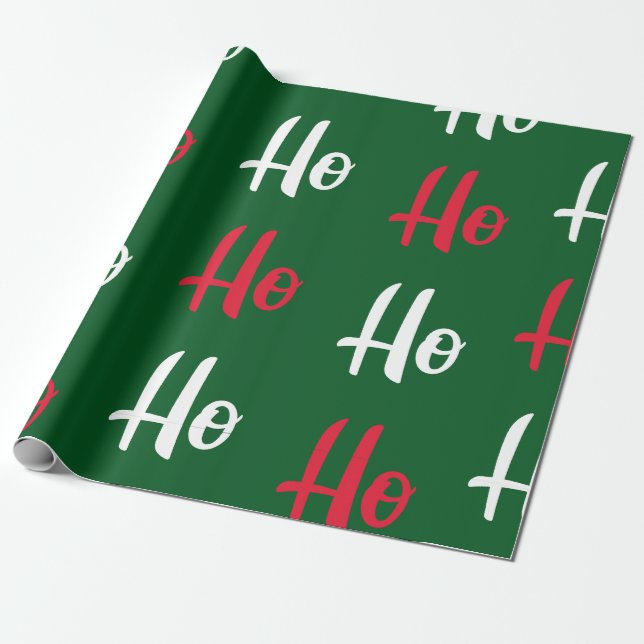 The elegant Christmas wrapping paper  (Unrolled)