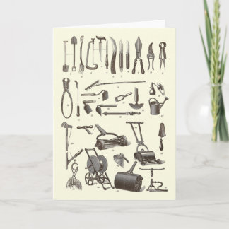 The Elegant Gardener - Antique Garden Tools Card