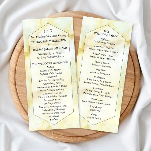 The Elegant Marble Effect Wedding Collection Program (Creator Uploaded)