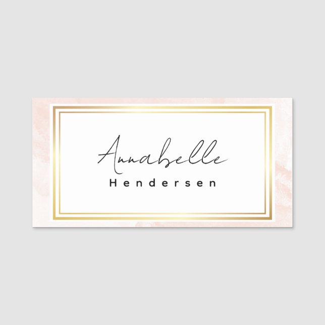 The Elegante Name Tag (Front)