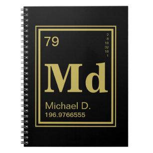 The Element of You! Custom Name Periodic Table Notebook