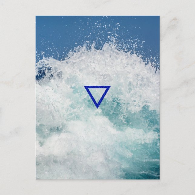 The Element Water Symbol Postcard (Front)