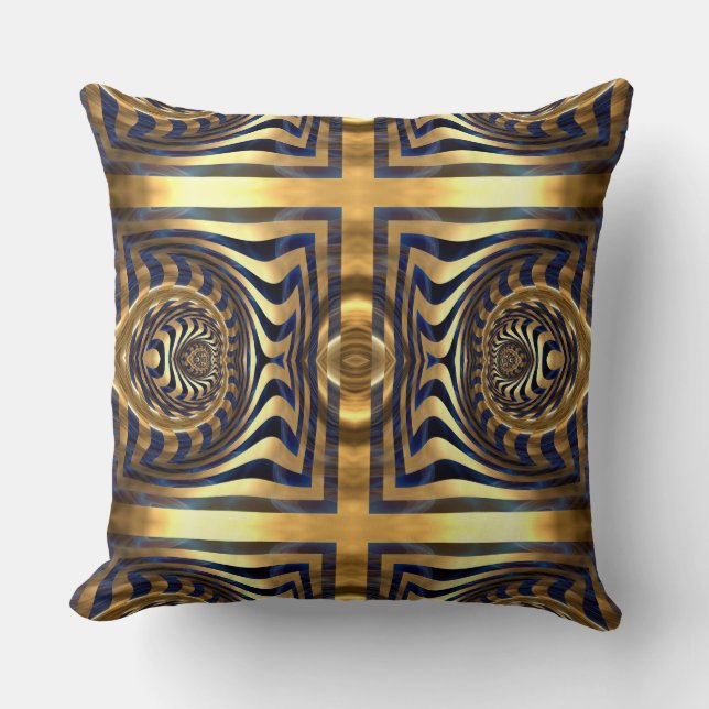 The Elemental Twirl X6SKM Throw Pillow (Front)