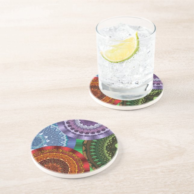 The Elements Mandalas Coaster (Side)