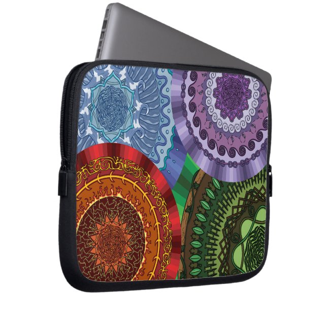 The Elements Mandalas Laptop Case (Front Right)