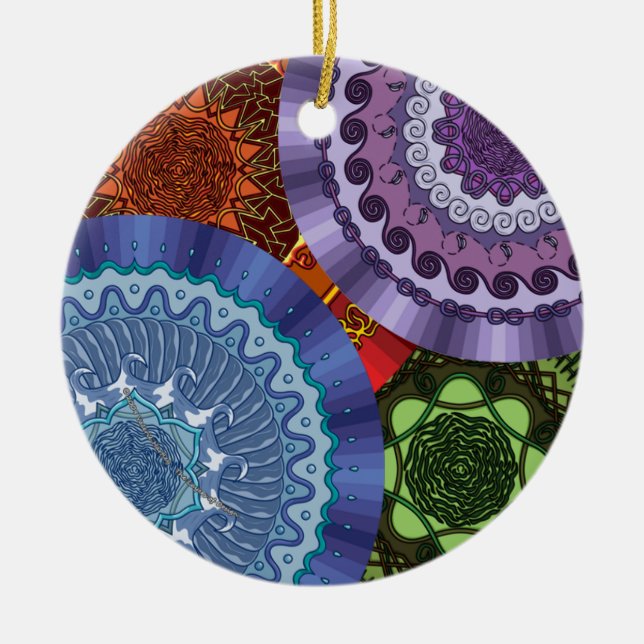 The Elements Mandalas Ornament (Front)