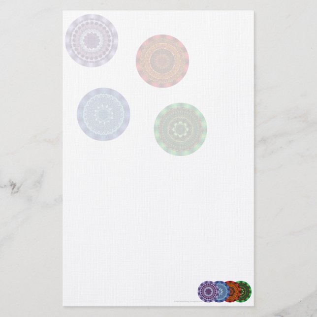 The Elements Mandalas Stationery (Front)