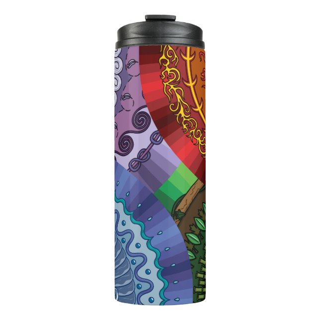 The Elements Mandalas Thermal Tumbler (Front)