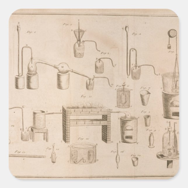 The Elements of Chemistry' Square Sticker (Front)