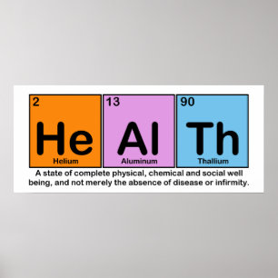 The Elements of Health Poster