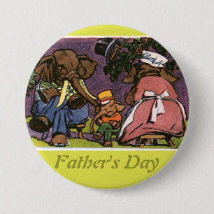 The Elephant Family - 3 Inch Round Button
