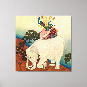 “The Elephant Pearl” by Edmund Dulac Canvas Print