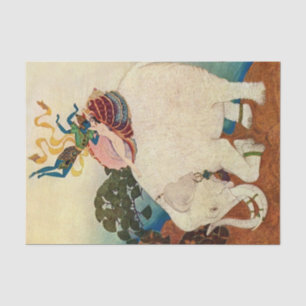 “The Elephant Pearl” by Edmund Dulac Tissue Paper