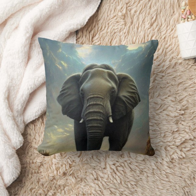 The Elephant Prince- Throw Pillow (Blanket)