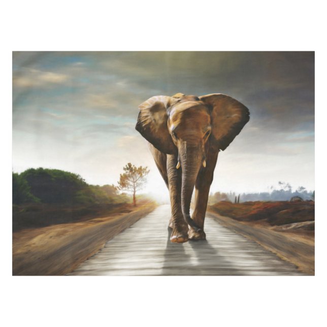 The Elephant Tablecloth (Front (Horizontal))