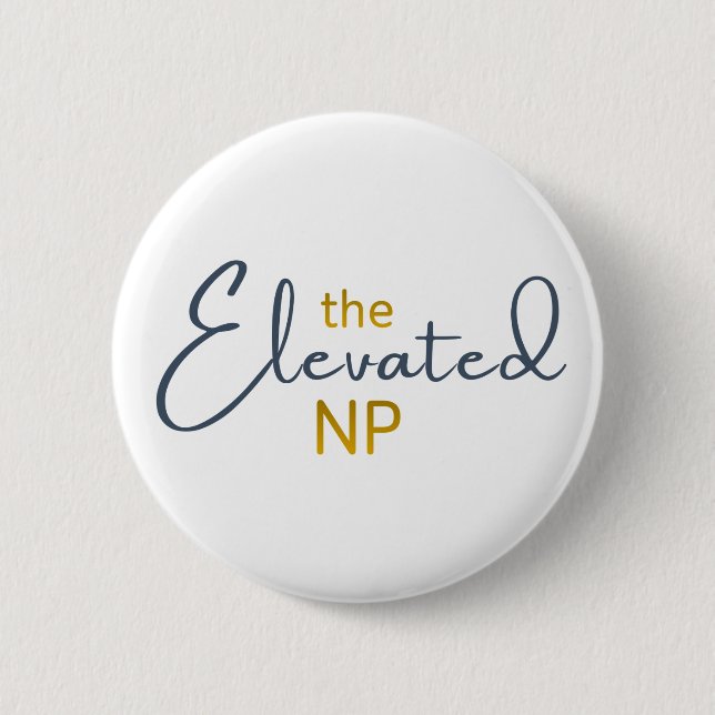 The Elevated NP Logo 2 Inch Round Button (Front)