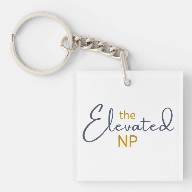 The Elevated NP Logo Keychain (Front)