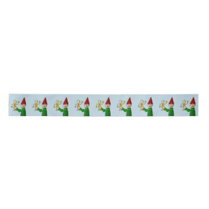 The Elf & Robot from Santa's Workshop Satin Ribbon