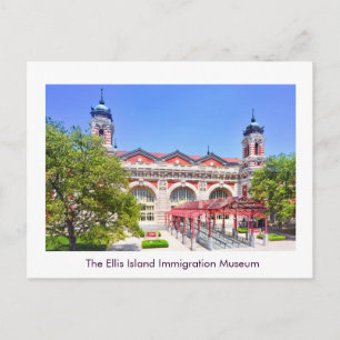 The Ellis Island Immigration Museum Announcement Postcard
