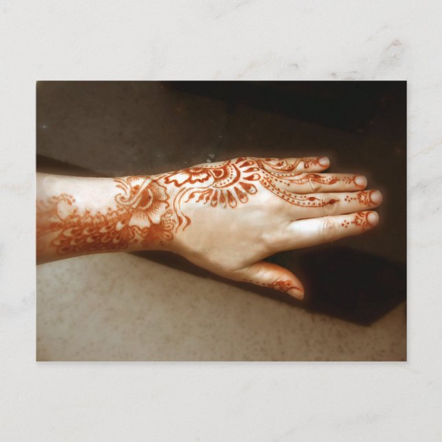 The Ellusive Henna  Tattoo Postcard (Front)