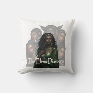 The Elven Diaspora Cover Art Throw Pillow