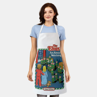 The Elves Are Always Watching Apron