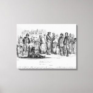 The Emancipated People, from 'La Caricature' Canvas Print