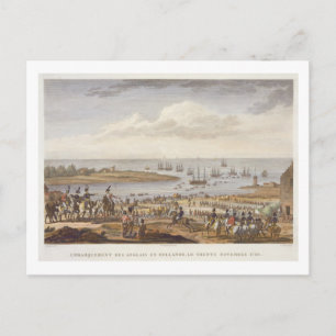 The Embarkation of the English in Holland, 30 Nove Postcard