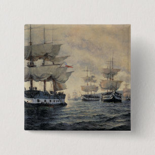 The Embarkation of the Liberating Expedition of Pe 2 Inch Square Button