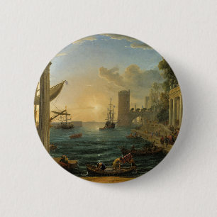 The Embarkation of the Queen of Sheba 2 Inch Round Button