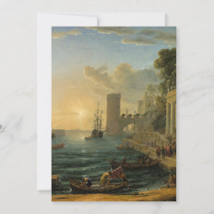 The Embarkation of the Queen of Sheba Invitation