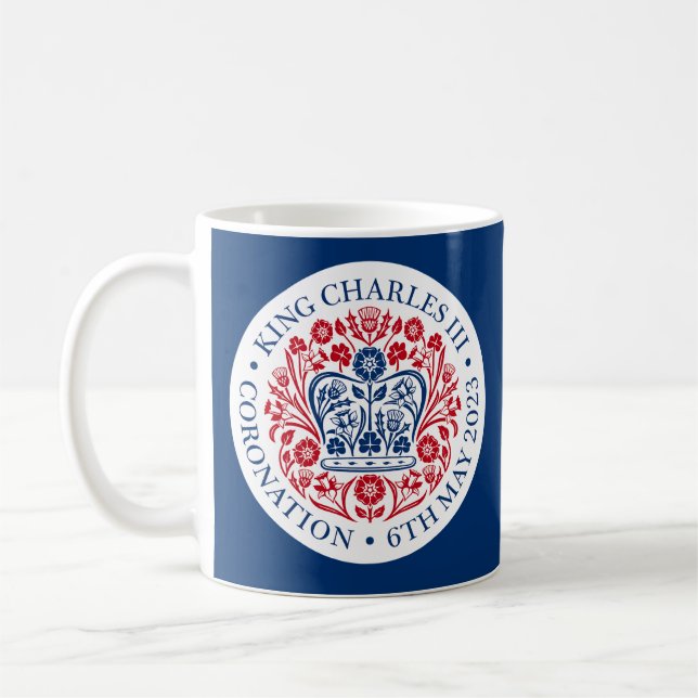 Thé Emblème du couronnement King Charles III / Mug (Gauche)