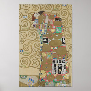 The Embrace (Fulfilment) — Gustav Klimt   Stoclet Poster