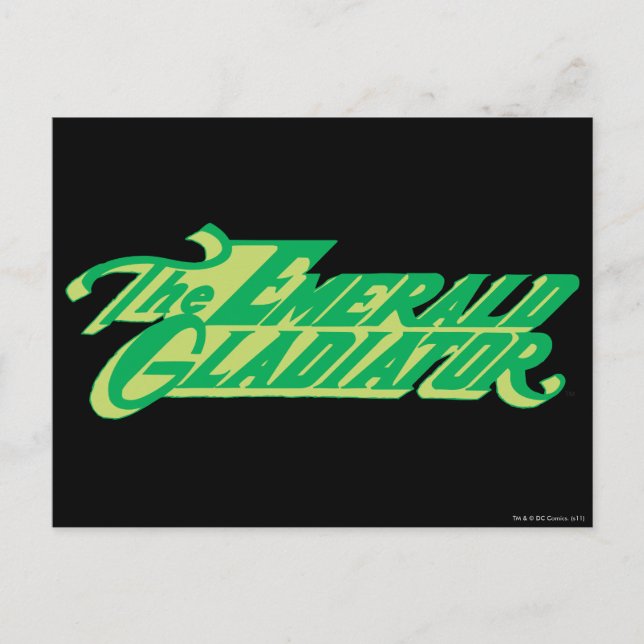 The Emerald Gladiator Postcard (Front)