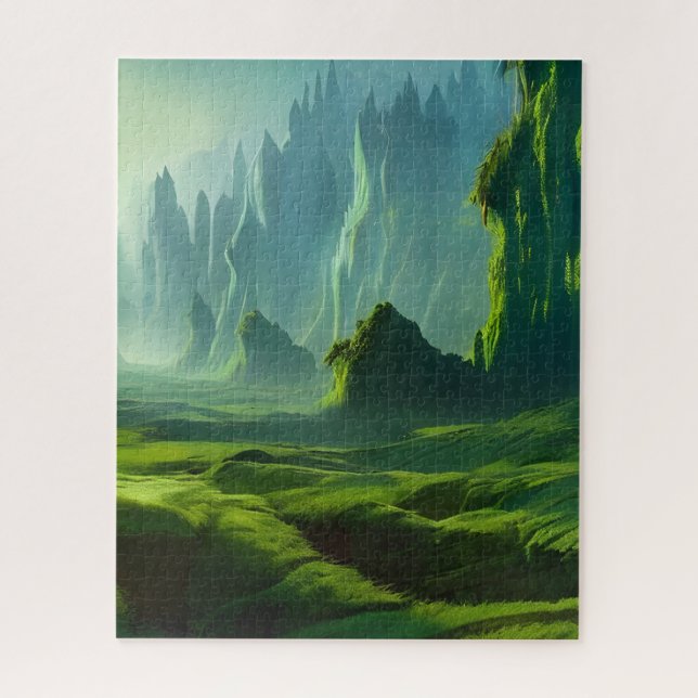 The Emerald Valley Fantasy Art Jigsaw Puzzle (Vertical)
