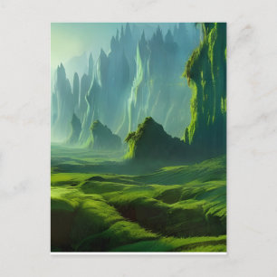 The Emerald Valley Fantasy Art   Postcard