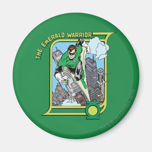 The Emerald Warrior Magnet (Front)