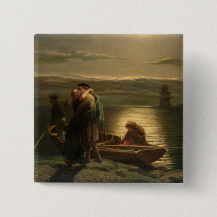 The Emigrant, 1858 2 Inch Square Button